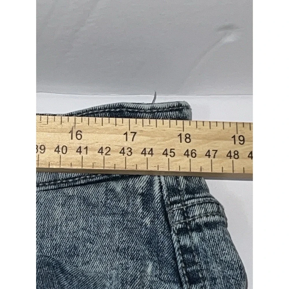 Jordan Craig Travis Patchwork Shorts Mens 36 Blue Denim Distressed Wash Y2K Like